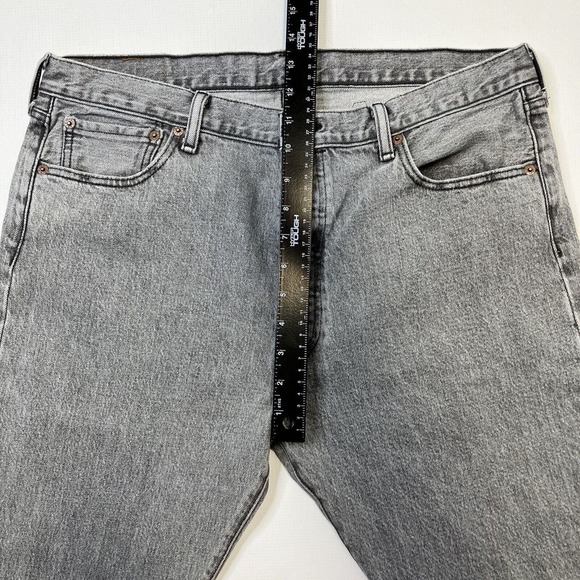Levis 501 Jeans Dirienzo Gray Rigid Denim Men’s 36x30 Y2K Button Fly Orig. Fit - Picture 11 of 13